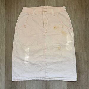 1980s Baby Pink Utility Skirt